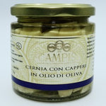 Cernia con capperi in olio d’oliva 220 g.